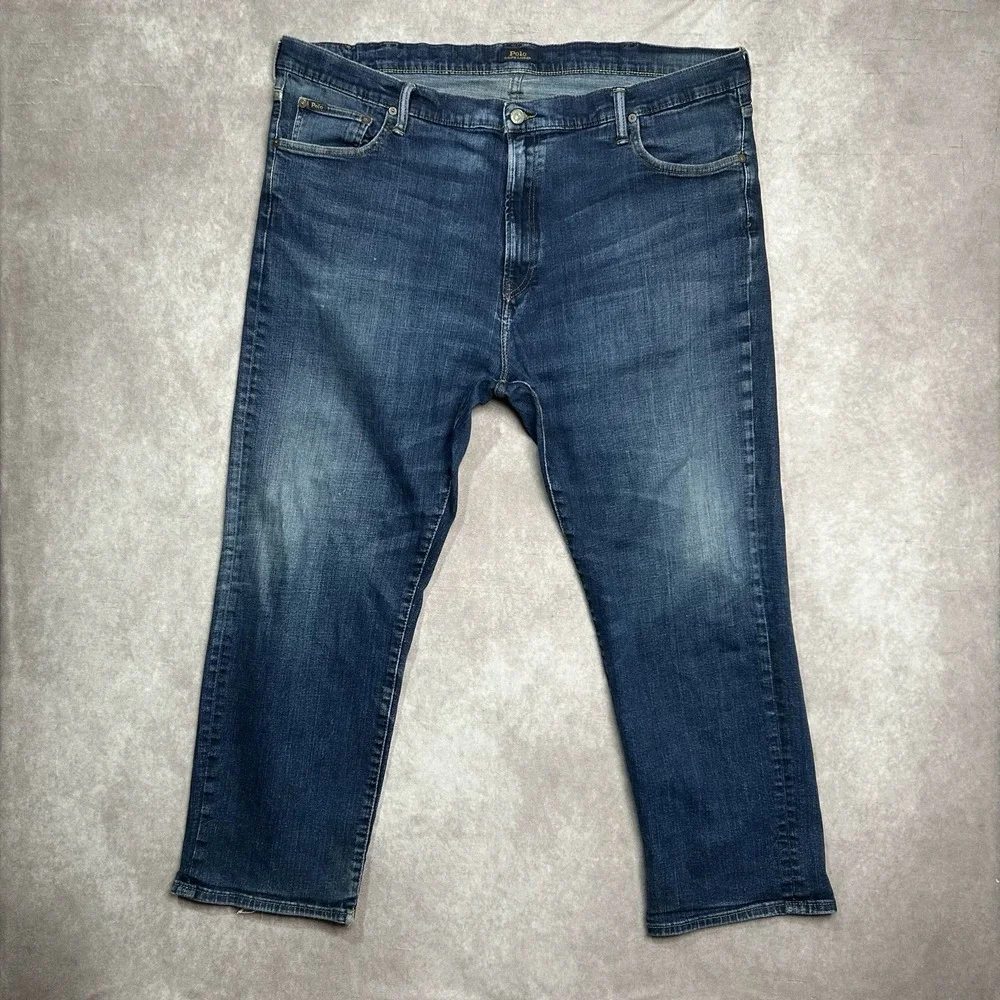 Polo Ralph Lauren Mens Hampton Relaxed Straight Jeans Blue Size 46B x 30